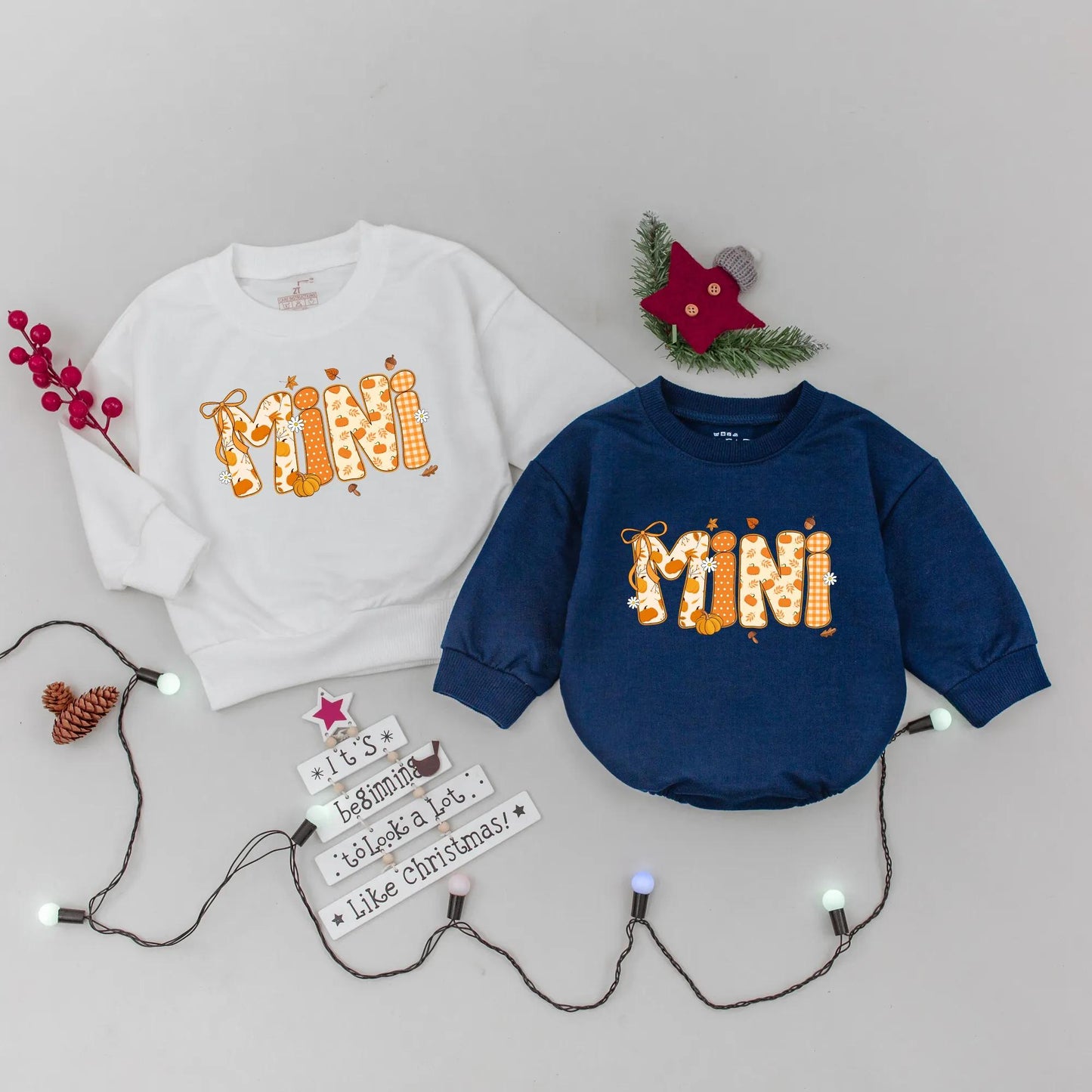 Mama Mini Fall Pumpkin Matching Sweatshirt Autumn Mommy & Me Sweater Thanksgiving Family Outfit Pumpkin Bow Fall Season Thankful Mama