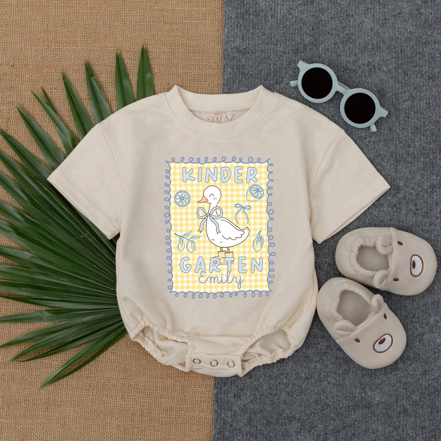 Custom Goose Bow Back To School Shirt for Girls Adorable Kindergarten Toddler Tee First Day Of PreK Celebration Gift