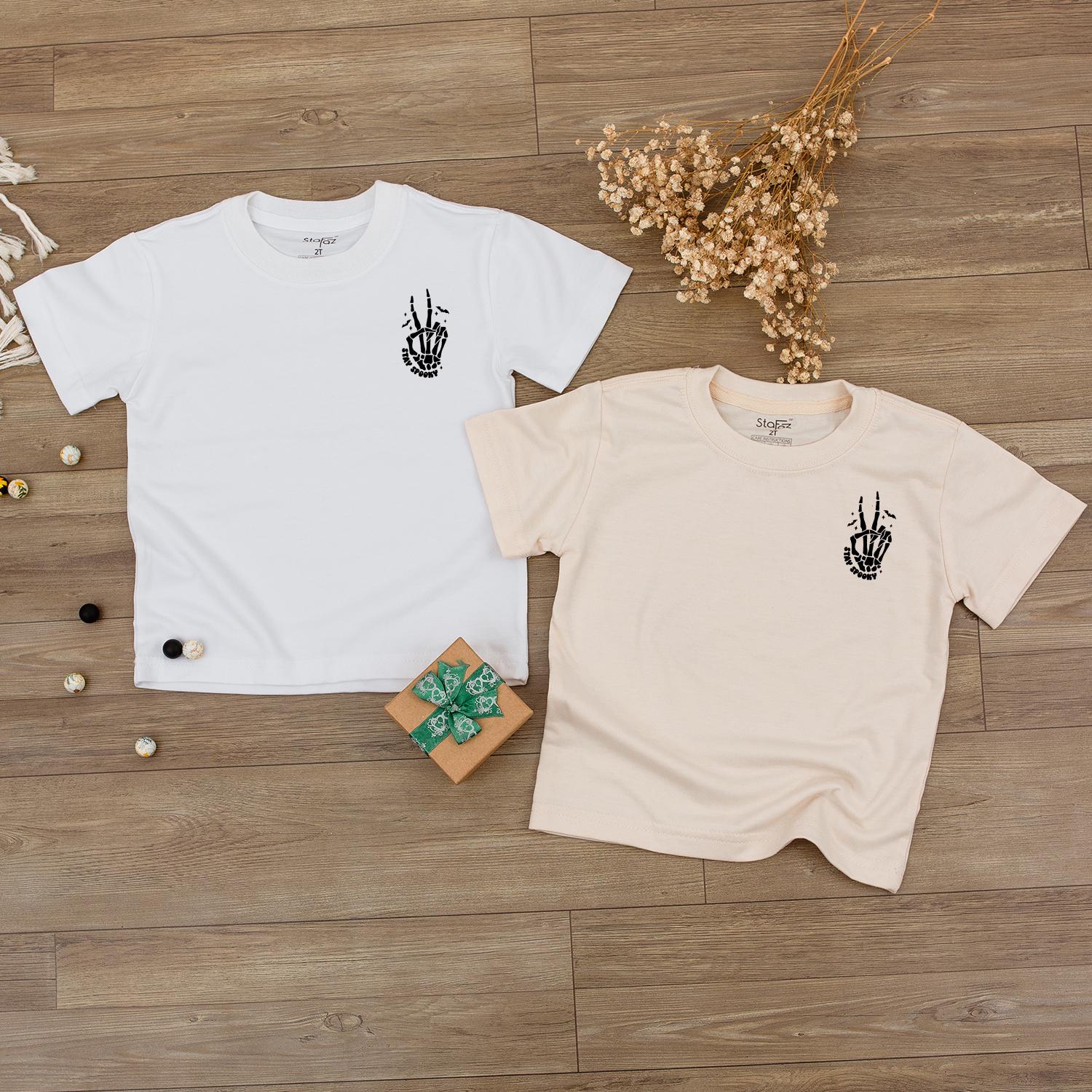 Stay Spooky Skeleton Hands Halloween Sweatshirt for Kids and Toddlers with a Skull Design perfect Fall Party Crewneck Comfortable Gift