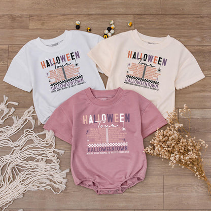 Funny Halloween Baby Sweatshirt for Boys & Girls, Halloweentown Toddler Shirt, Fall Spooky Season Outfit, Cute Baby Crewneck, Pumpkin Autumn Gift (139 chars)