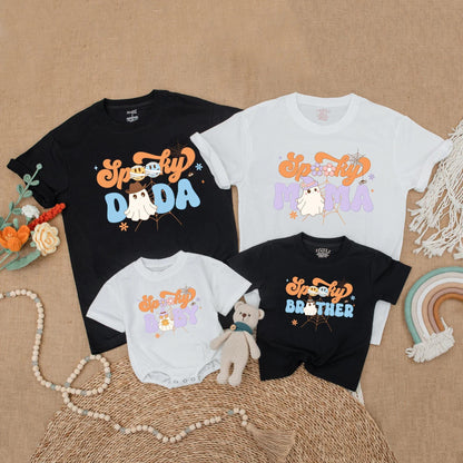 Spooky Cute Ghost Family Matching Halloween Shirts for Parties and Gifts