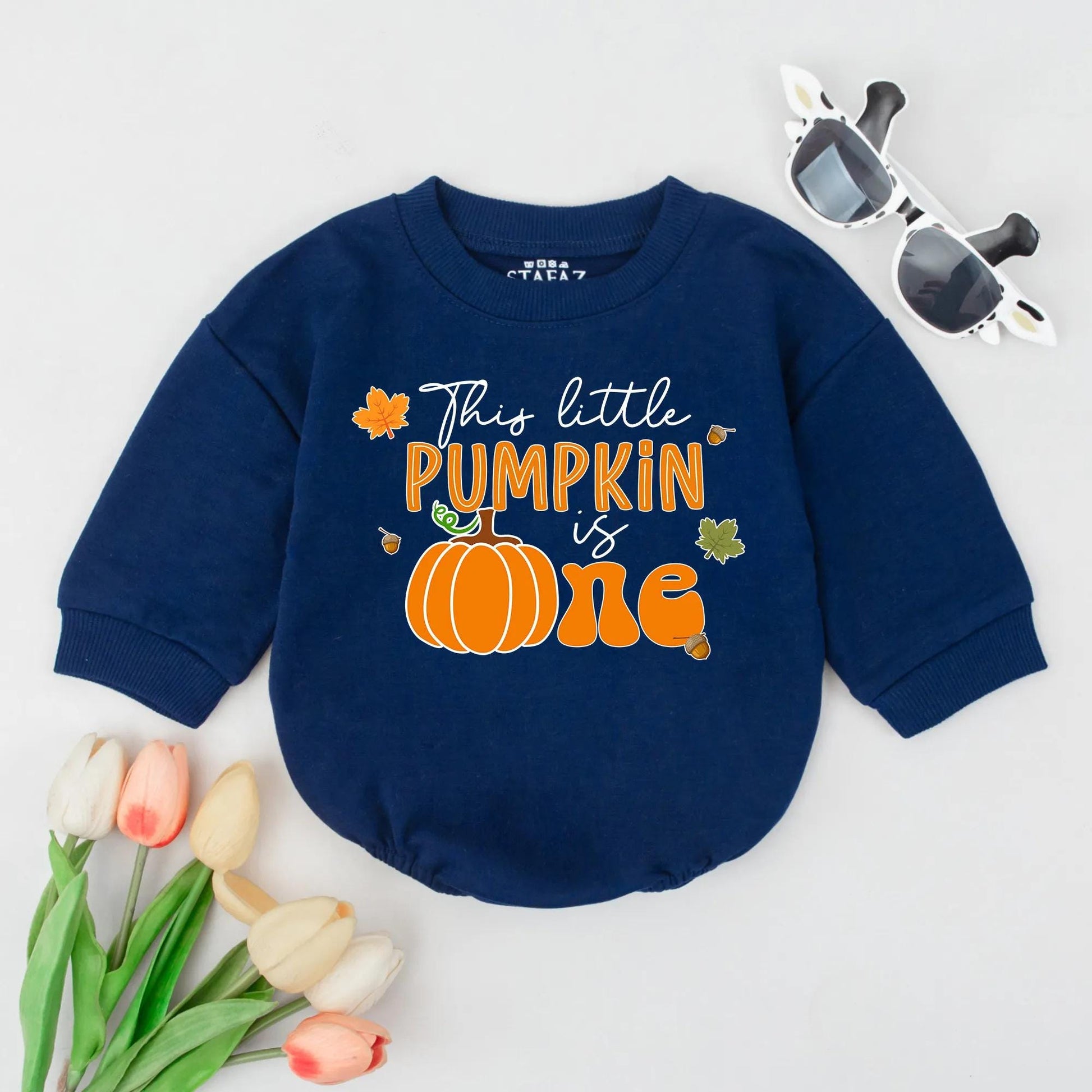 This Little Pumpkin Is One! Fall Baby Girl Birthday Outfit Romper, 1st Birthday Shirt, Halloween Costume, Autumn Gift