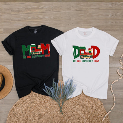 Train Birthday Boy Shirt Custom Name Birthday Train Party Outfit for Kids Matching Family Dad Mom Birthday Train Gifts
