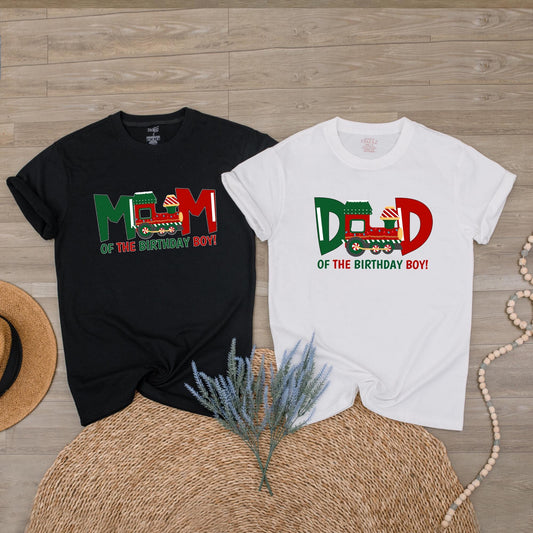 Train Birthday Boy Shirt Custom Name Birthday Train Party Outfit for Kids Matching Family Dad Mom Birthday Train Gifts