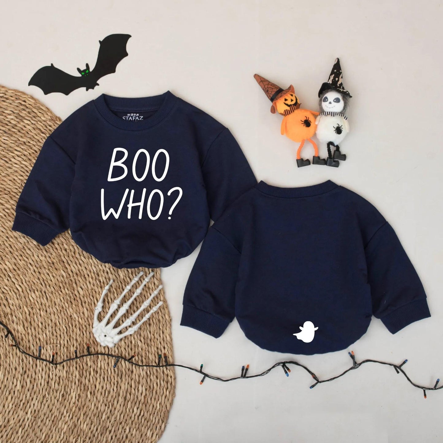 Funny Boo Who Ghost Baby Romper Cute Halloween Outfit for Boys Girls Adorable Spooky Season Gift for Infants Toddlers
