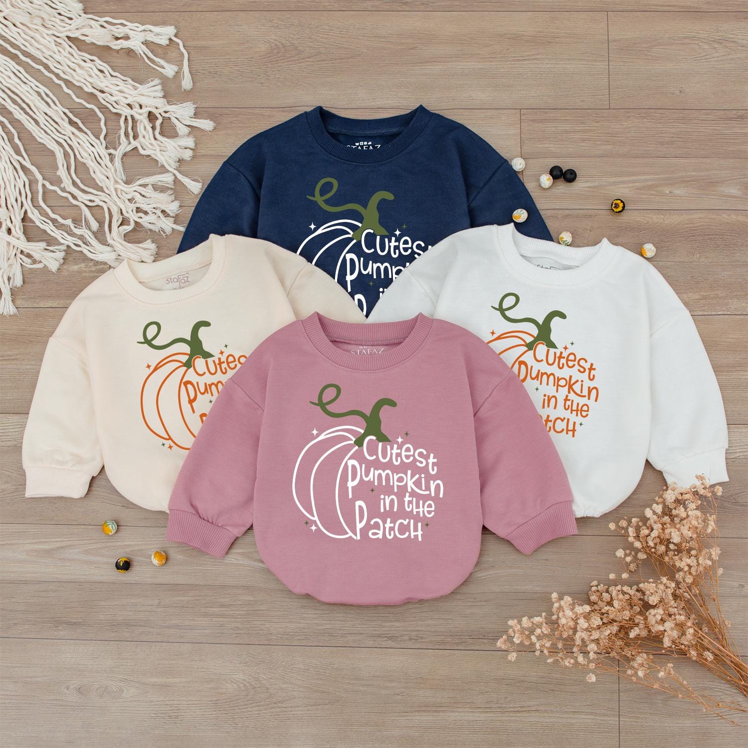 Cutest Pumpkin in the Patch Baby Romper Cute Fall Baby Clothes Thanksgiving Newborn Toddler First Halloween Costume Outfit