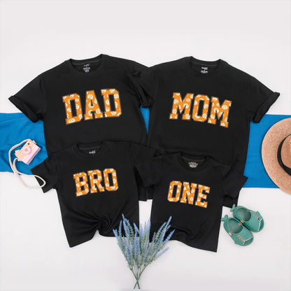 Matching Pumpkin Family 1st Birthday Shirts - Halloween Party Outfits for Baby & Toddler Girl - Fall Matching Shirts, One Year Old Gift