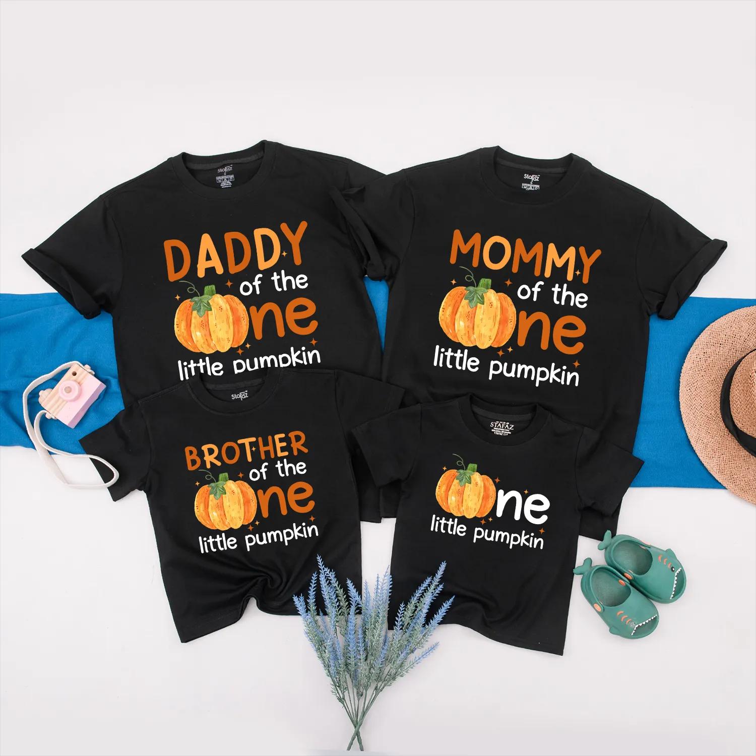Matching Family Pumpkin Birthday Shirts: Daddy, Mommy, Sister, & Little Pumpkin Fall 1st Birthday Outfits