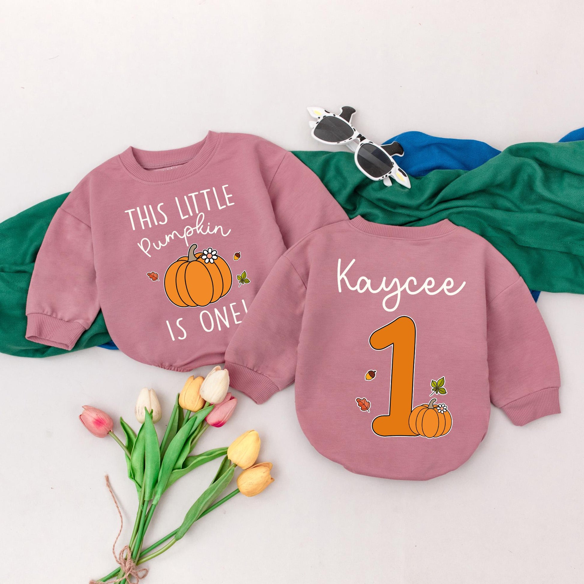 Personalized Pumpkin Romper: My 1st Thanksgiving Outfit, Fall Baby Shower Gift, Custom Name, Little Pumpkin Outfit, Infant Girl Autumn Clothes (138 chars)
