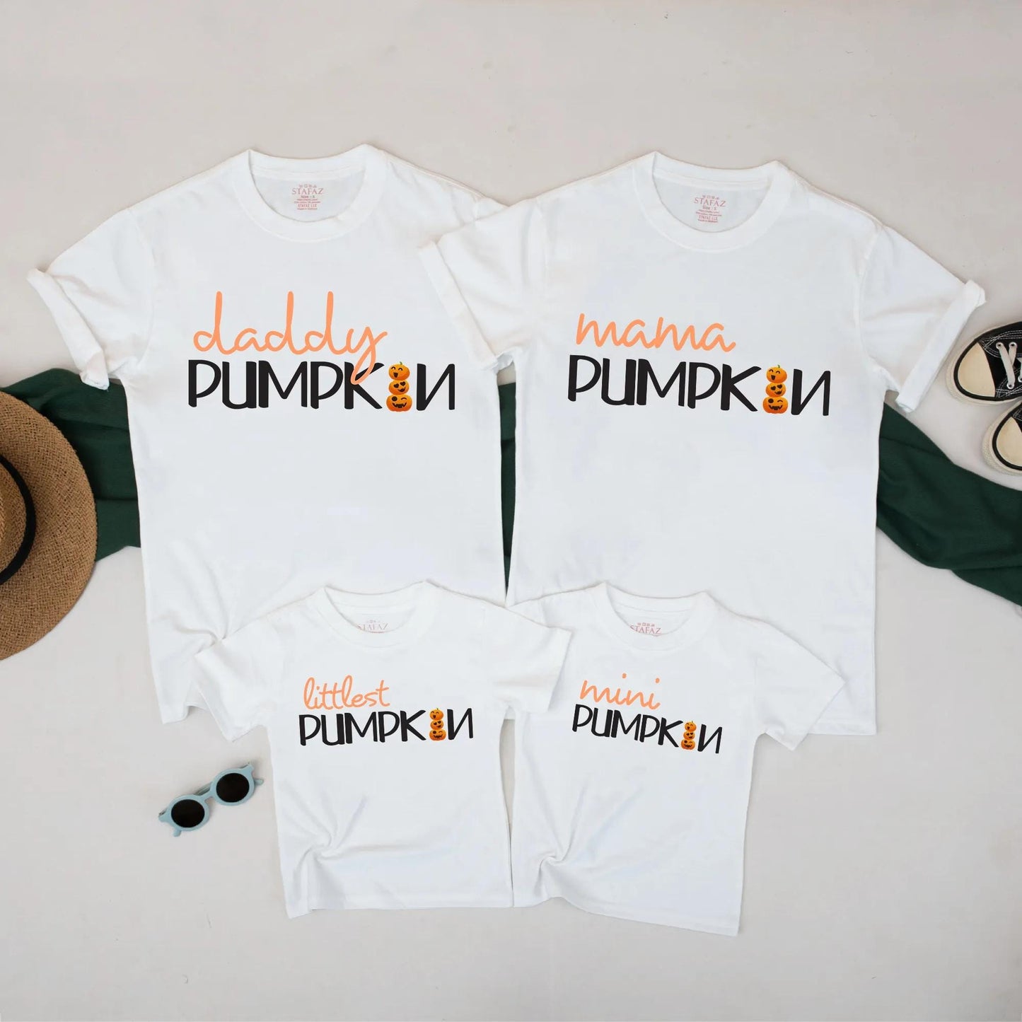 Matching Pumpkin Family Halloween Shirts Cute Fall TShirt Set for Dad Mom Kids Baby Personalized Pumpkin Outfit for Halloween Celebrations