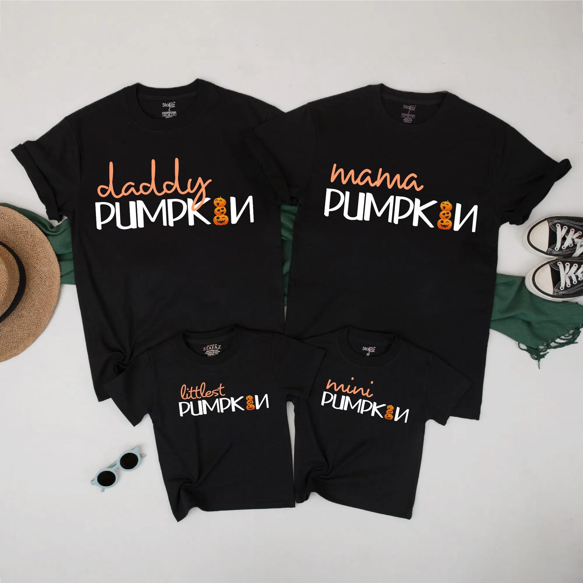 Matching Pumpkin Family Halloween Shirts Cute Fall TShirt Set for Dad Mom Kids Baby Personalized Pumpkin Outfit for Halloween Celebrations