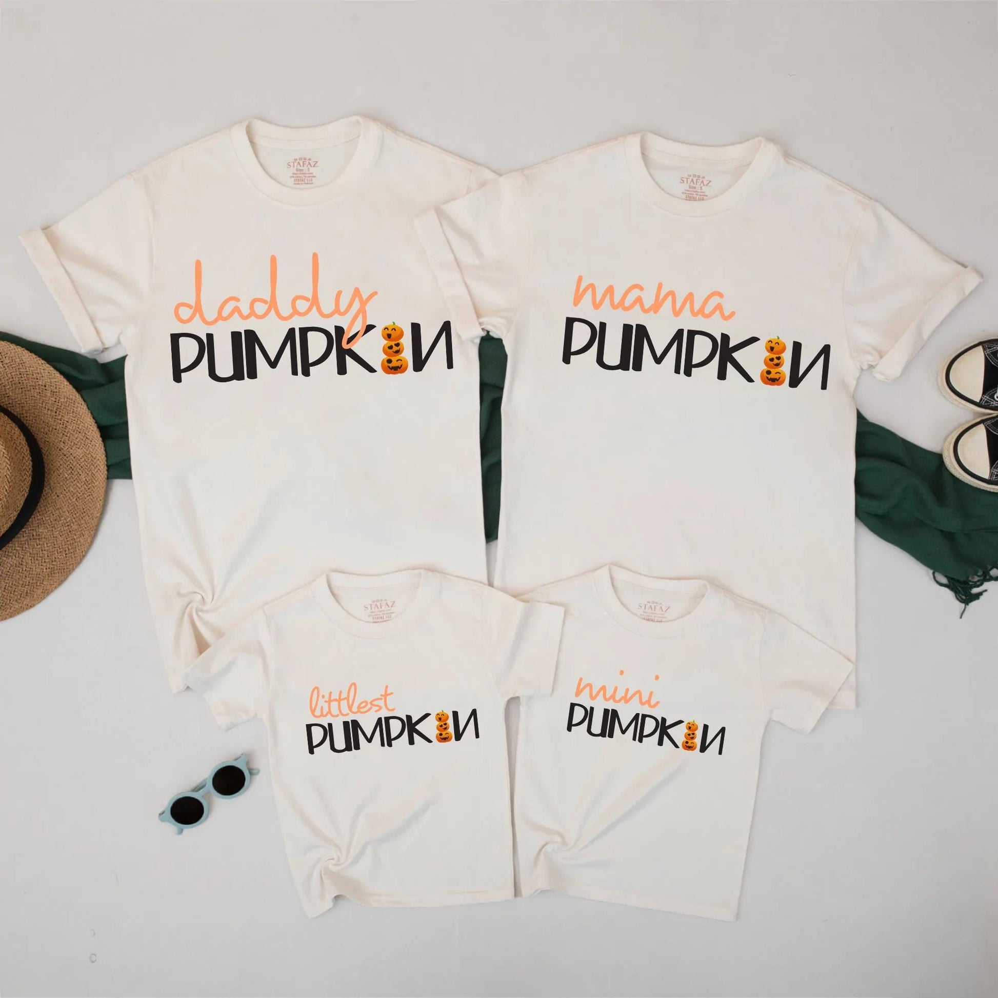 Matching Pumpkin Family Halloween Shirts Cute Fall TShirt Set for Dad Mom Kids Baby Personalized Pumpkin Outfit for Halloween Celebrations