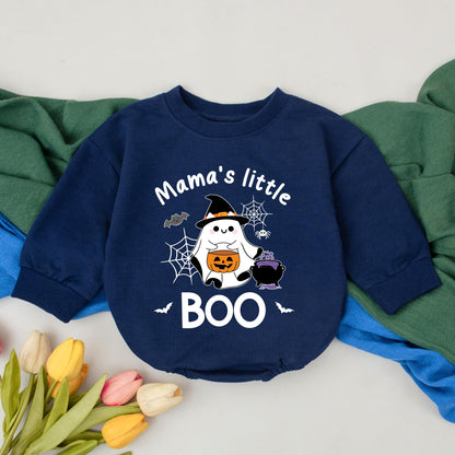 Mama's Little Boo Halloween Romper Baby Outfit, 1st Halloween Newborn Gift, Cute Ghost Witch Design, Fall Baby Clothes, Spooky Bodysuit