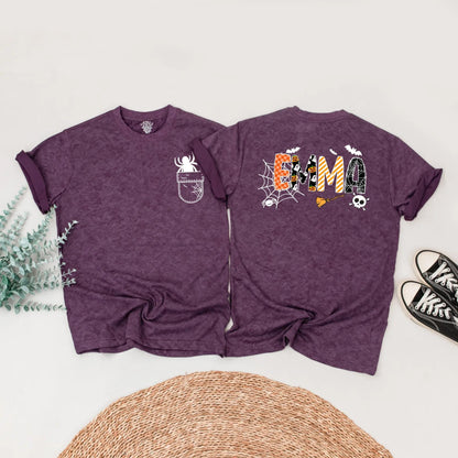 Matching Halloween Family Shirts, Cute Ghost & Spider Tee, Personalized Spooky Outfits for Kids & Adults, Best Halloween Gifts