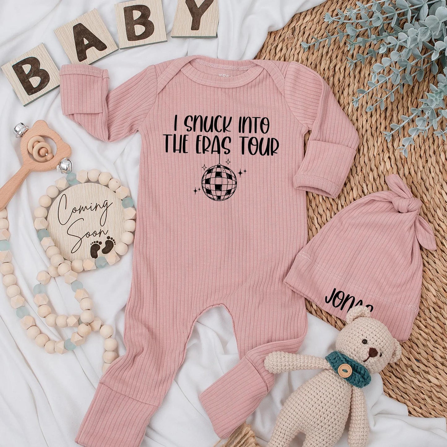 I Snuck Into The Eras Tour Baby Bodysuit, Disco Ball Design, Newborn Gift, Baby Girl or Boy Outfit, Coming Home, Baby Shower