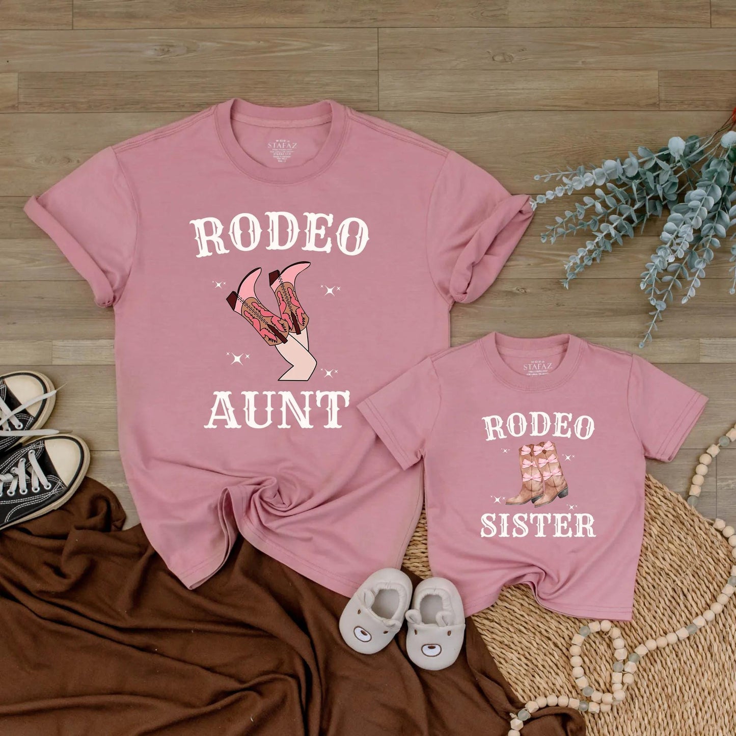 My First Rodeo Family Matching Shirts for Cowboy Birthday Party, Western Mom Dad Sister Outfit, Country Girl Boy Tee, Cute Rodeo Starburst Design (139 chars)