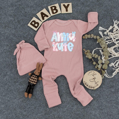 Custom Baby Name Floral Bodysuit for Girls, Newborn Coming Home Outfit, Sweet Infant Clothing Baby Shower Gift Cute Romper
