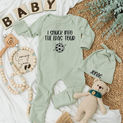 I Snuck Into The Eras Tour Baby Bodysuit, Disco Ball Design, Newborn Gift, Baby Girl or Boy Outfit, Coming Home, Baby Shower