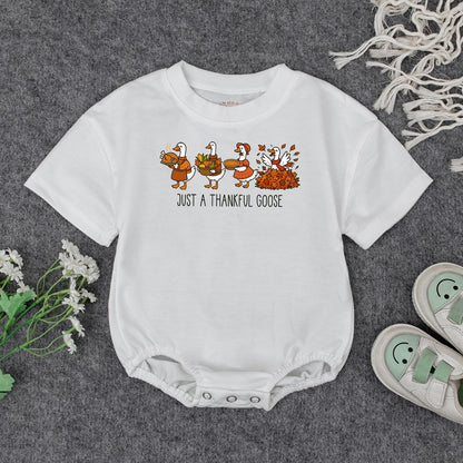 Thankful Goose Baby Sweatshirt, Cute Thanksgiving Toddler Tee: Autumn Geese Outfit for Fall, Festive Kids Clothes, Harvest Baby Shower Gift Idea, Comfy Top 136 chars
