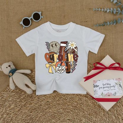 Caroline Football Game Day Bubble Romper Personalized Baby Name Outfit Infant Custom Sports Toddler Girl Gift