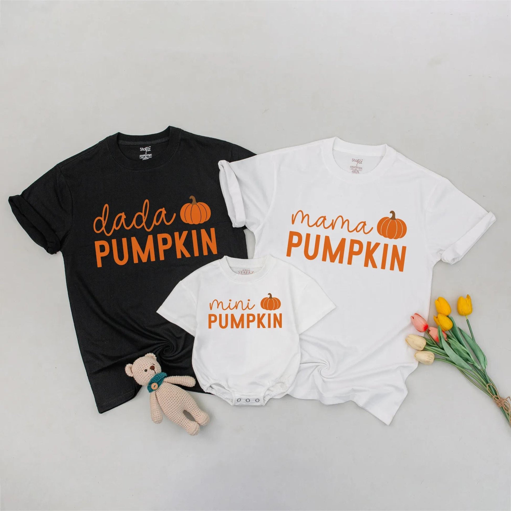 Matching Mama & Mini Pumpkin Shirts, Fall Family Outfit, Cute Mom & Baby Matching Set, Thanksgiving Holiday Shirts