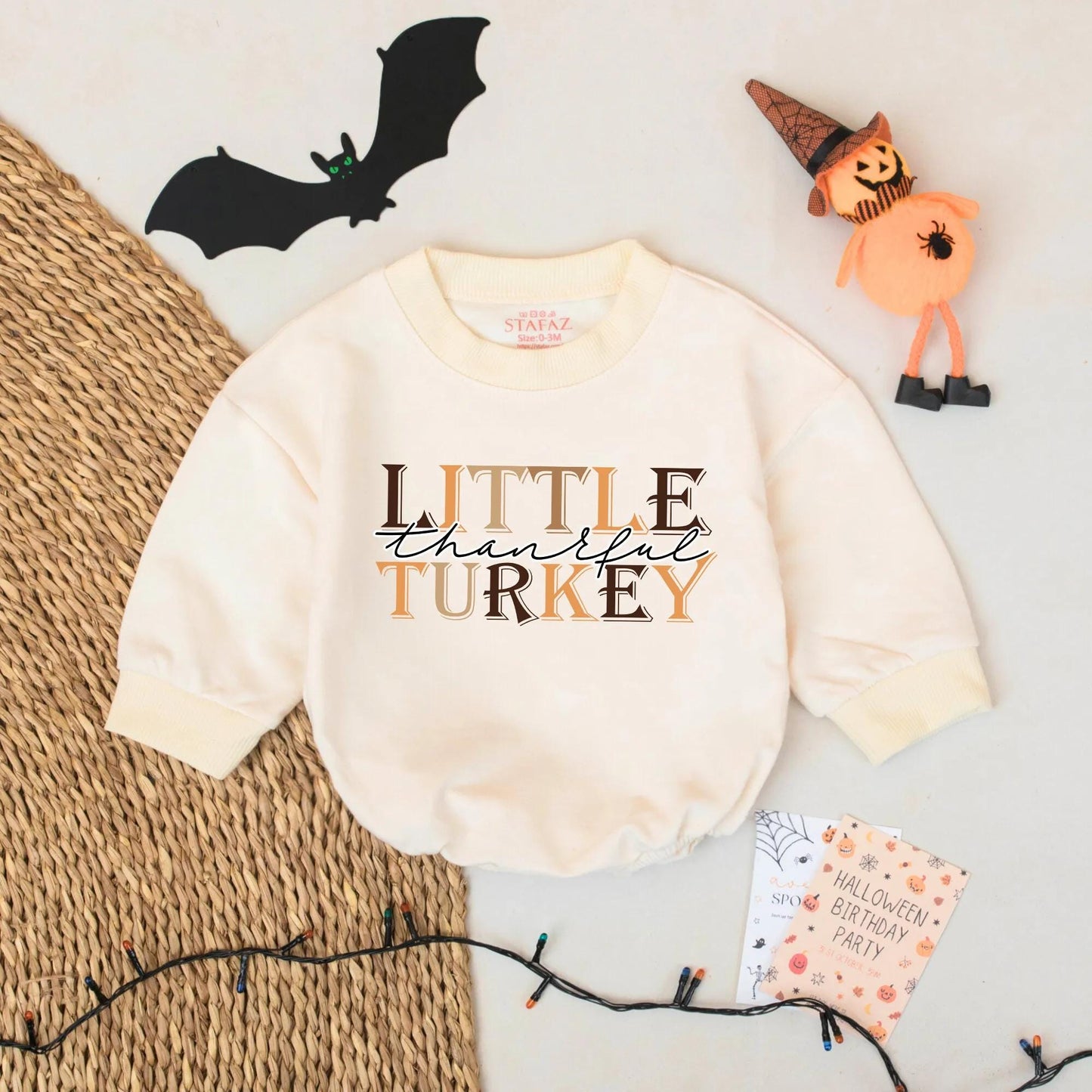 Thankful Mama and Mini Mommy and Me Thanksgiving Sweatshirts Brown Autumn Hues Fall Apparel Cursive Block Font Vintage Modern Style
