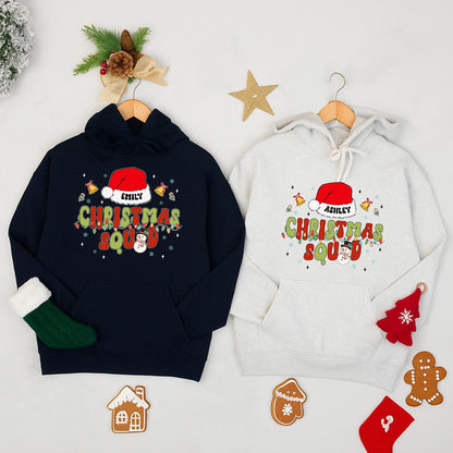 Personalized Christmas Squad Crewneck Sweatshirt for Emily or Ashley Matching Family Holiday Group Outfit 2025