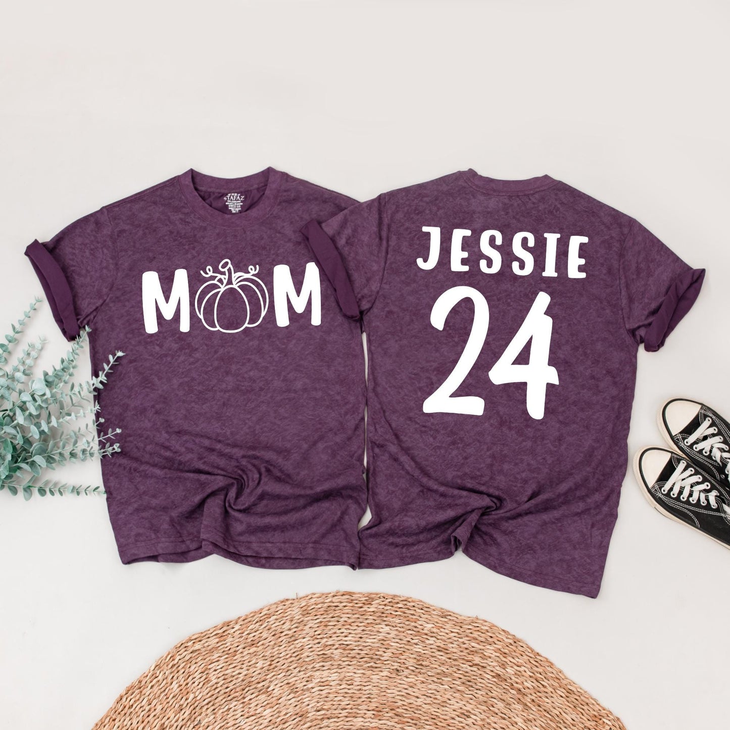 Little Pumpkin 1st Birthday Family Matching Shirts Mom and Baby Fall Outfit Cute Orange-Brown Design Thanksgiving Gift