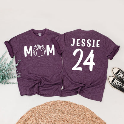 Little Pumpkin 1st Birthday Family Matching Shirts Mom and Baby Fall Outfit Cute Orange-Brown Design Thanksgiving Gift