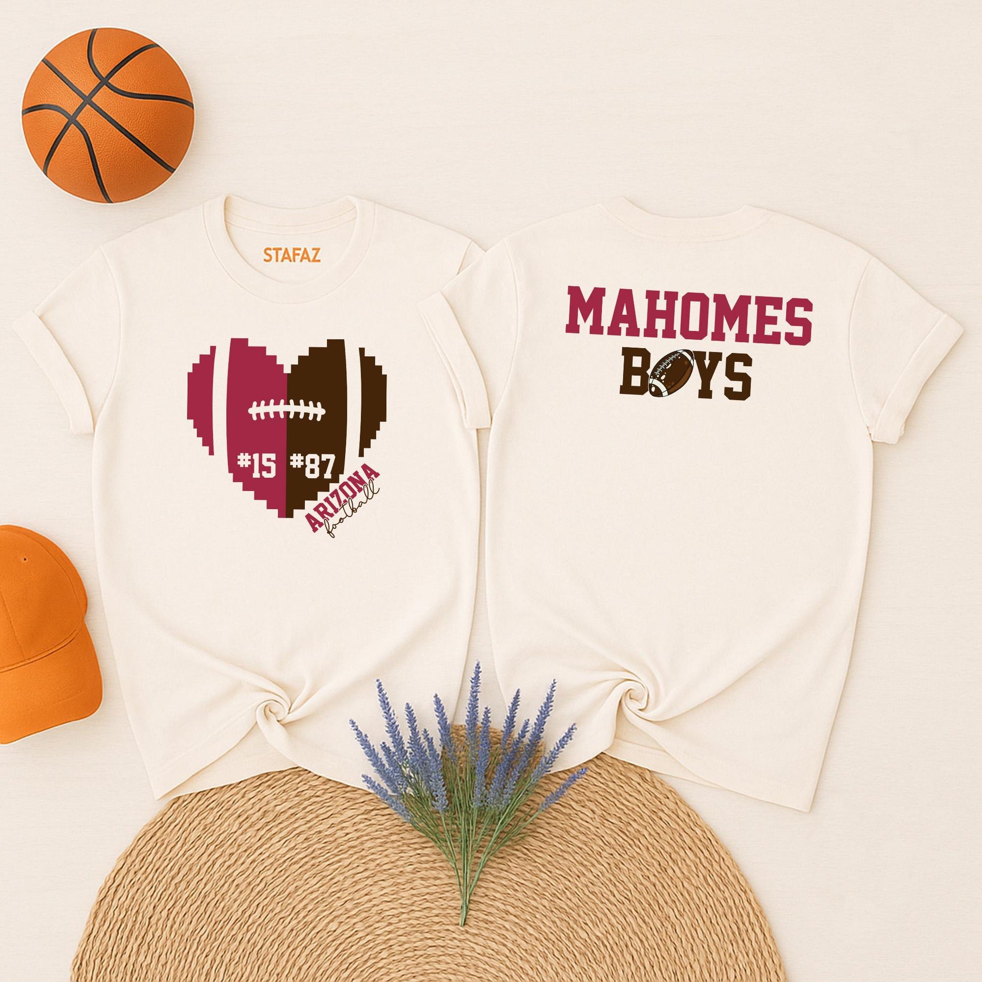 Custom Football Mom Sweatshirt, Personalized Name & Number Heart Design, Game Day Shirt, His Biggest Fan, Football Nana, School Mascot, Sons Boys Athletes