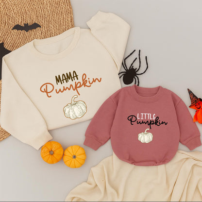 Cozy Matching Family Pumpkin Sweaters for Mom Dad Baby Toddler Little Mini Fall Outfits