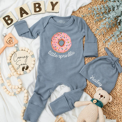 Little Sprinkle Baby Bodysuit, Cute Donut Outfit, Newborn Gift, Baby Girl Clothes, Sweet Baby Shower Gift, Funny Food Baby Clothes