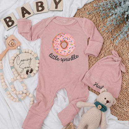 Little Sprinkle Baby Bodysuit, Cute Donut Outfit, Newborn Gift, Baby Girl Clothes, Sweet Baby Shower Gift, Funny Food Baby Clothes