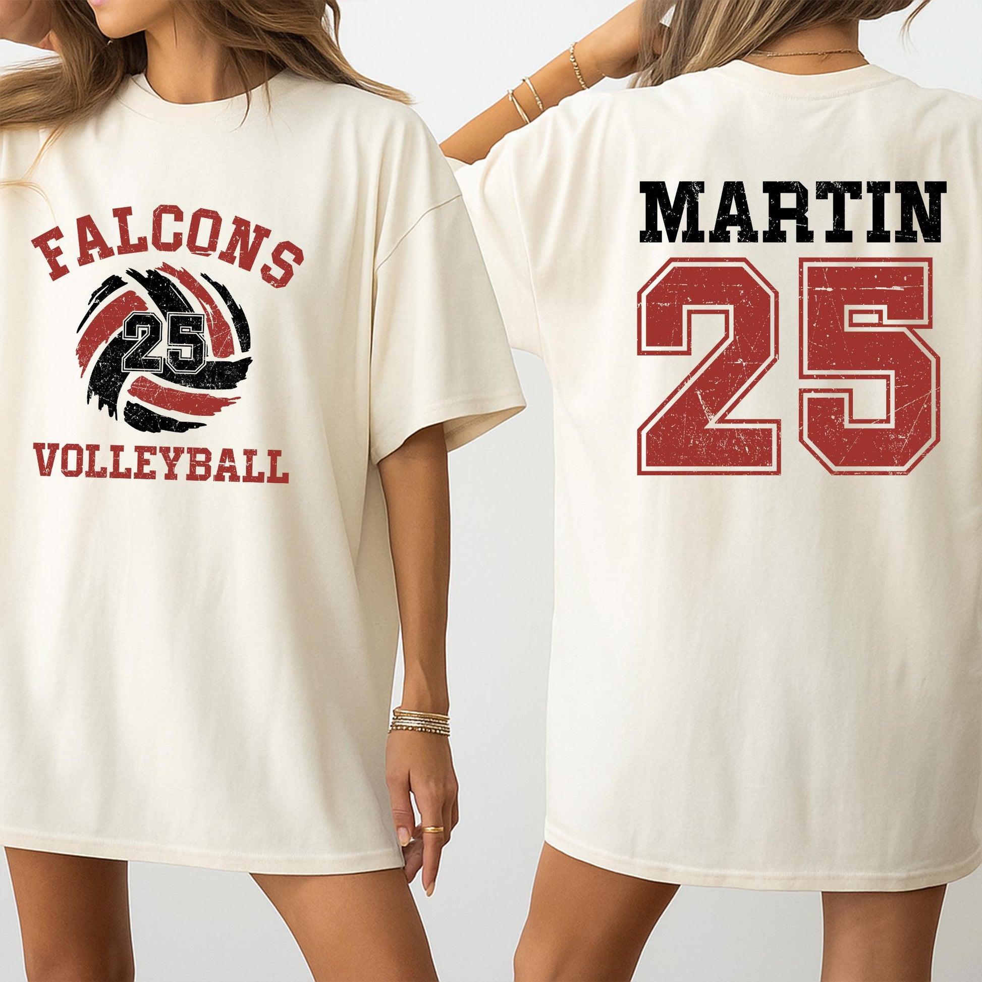 Custom Volleyball Mom Shirt, Personalized Team Name & Number Game Day Tee for Fans, Sports Gift