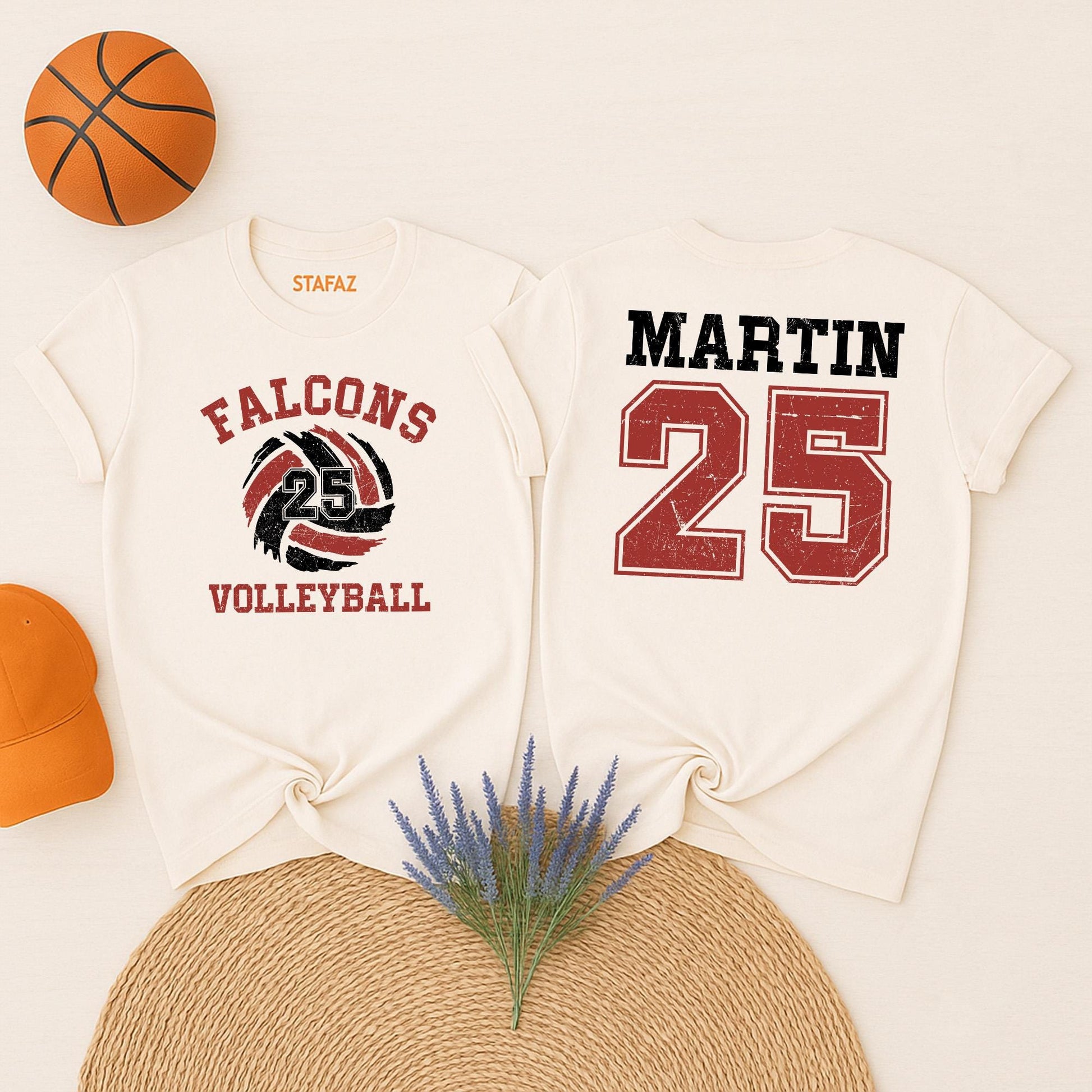 Custom Volleyball Mom Shirt, Personalized Team Name & Number Game Day Tee for Fans, Sports Gift