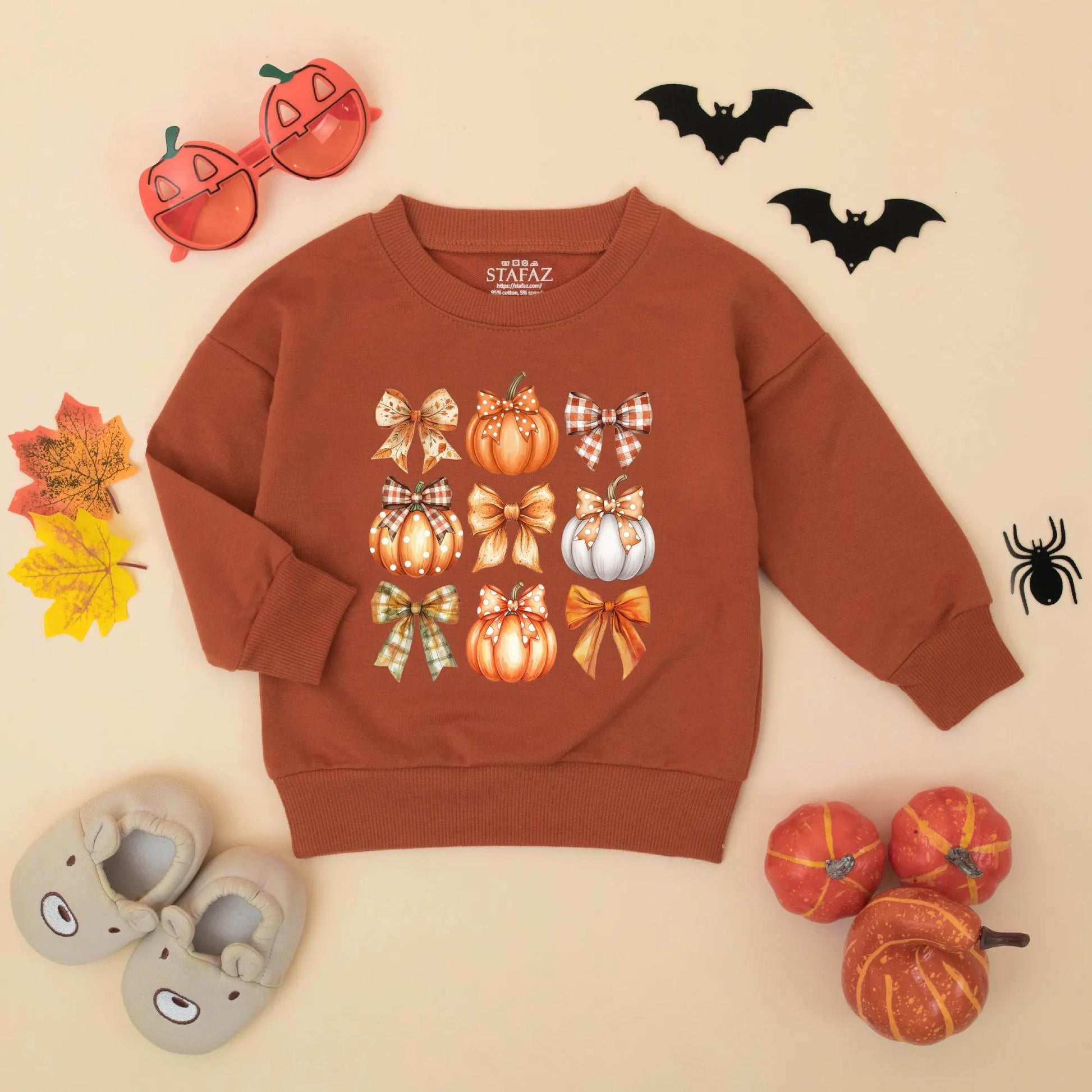 Cute Fall Pumpkin Bow Bubble Romper for Baby Girl, Autumn Outfit, Thanksgiving Clothes, Pumpkin Patch Toddler Sweatshirt, Fall Baby Gift, Newborn