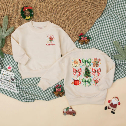 Caroline Custom Christmas Bow Romper, Vintage Baby Girl Bodysuit, Red Holiday Outfit, Xmas Snowflakes Gift, Baby Girl First Christmas Clothes (139 chars)