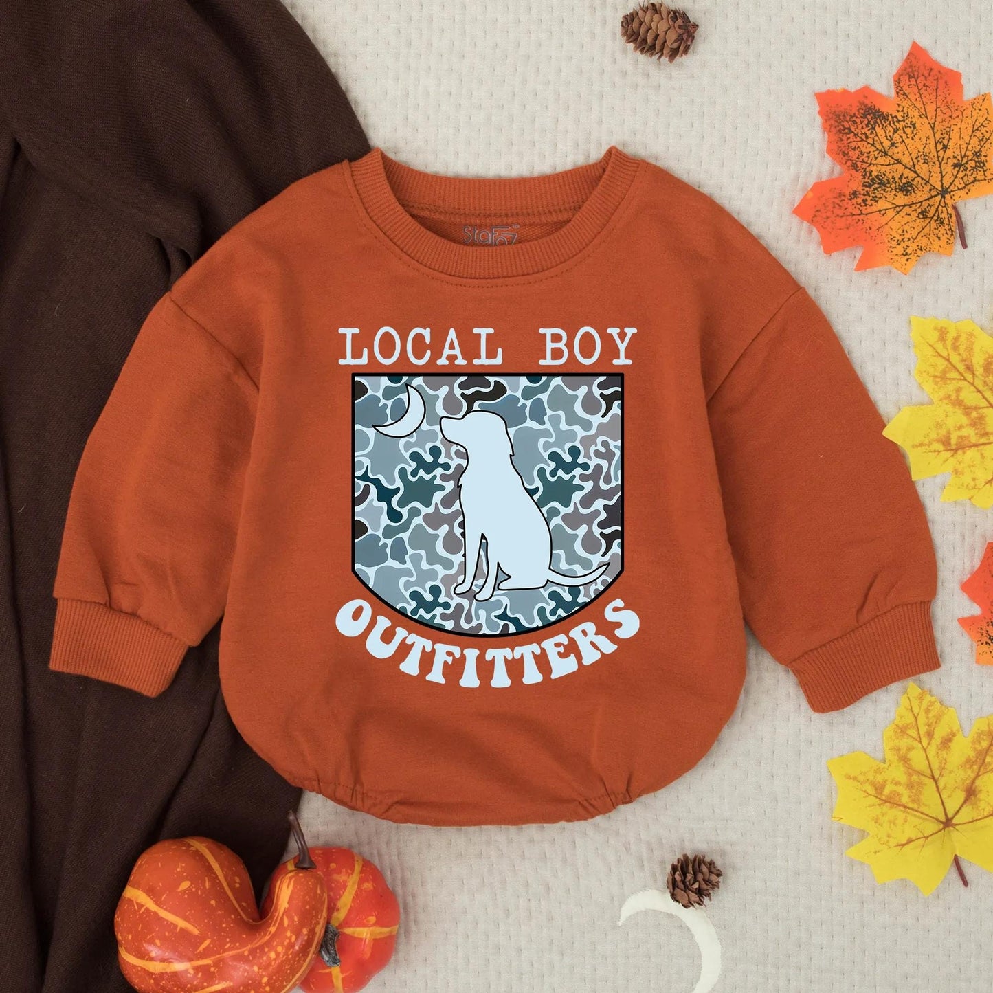 Southern Boy Mallard Duck Hunting Romper Vintage Camo Dog Silhouette Baby Outfit Outdoor Adventure Gift for Little Hunters