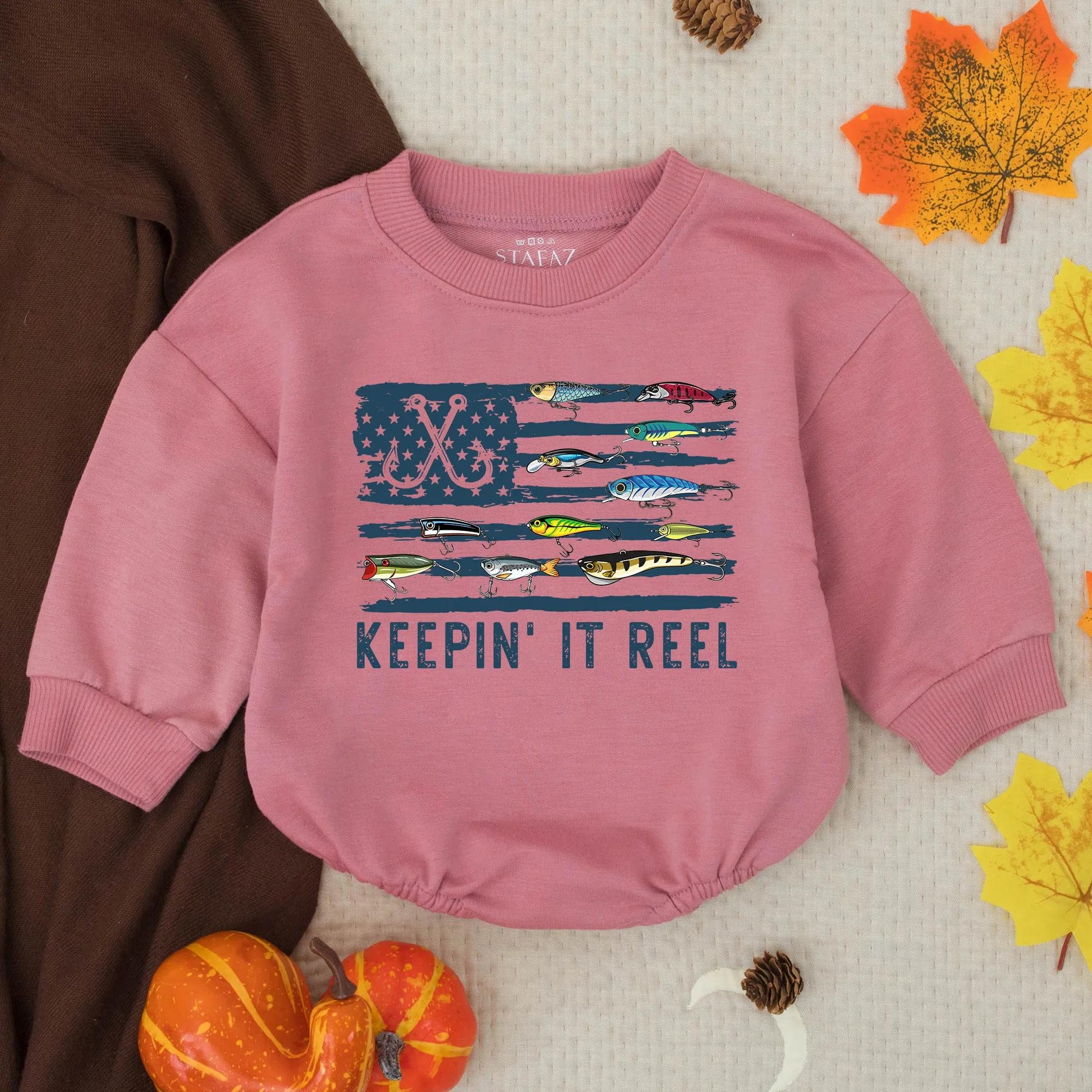 Reel Blessed Baby Romper, Christian Fishing Flag Design, Cute Infant Outfit, Fish Hook Cross, Shower Gift, God Bless Romper, Baptism Outfit, 138 Chars