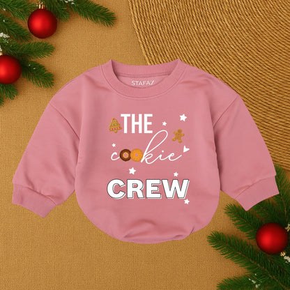 Cookie Crew Christmas Romper Baby Outfit Gingerbread Tree Design Cute Holiday Bodysuit Infant Festive Clothes Gift