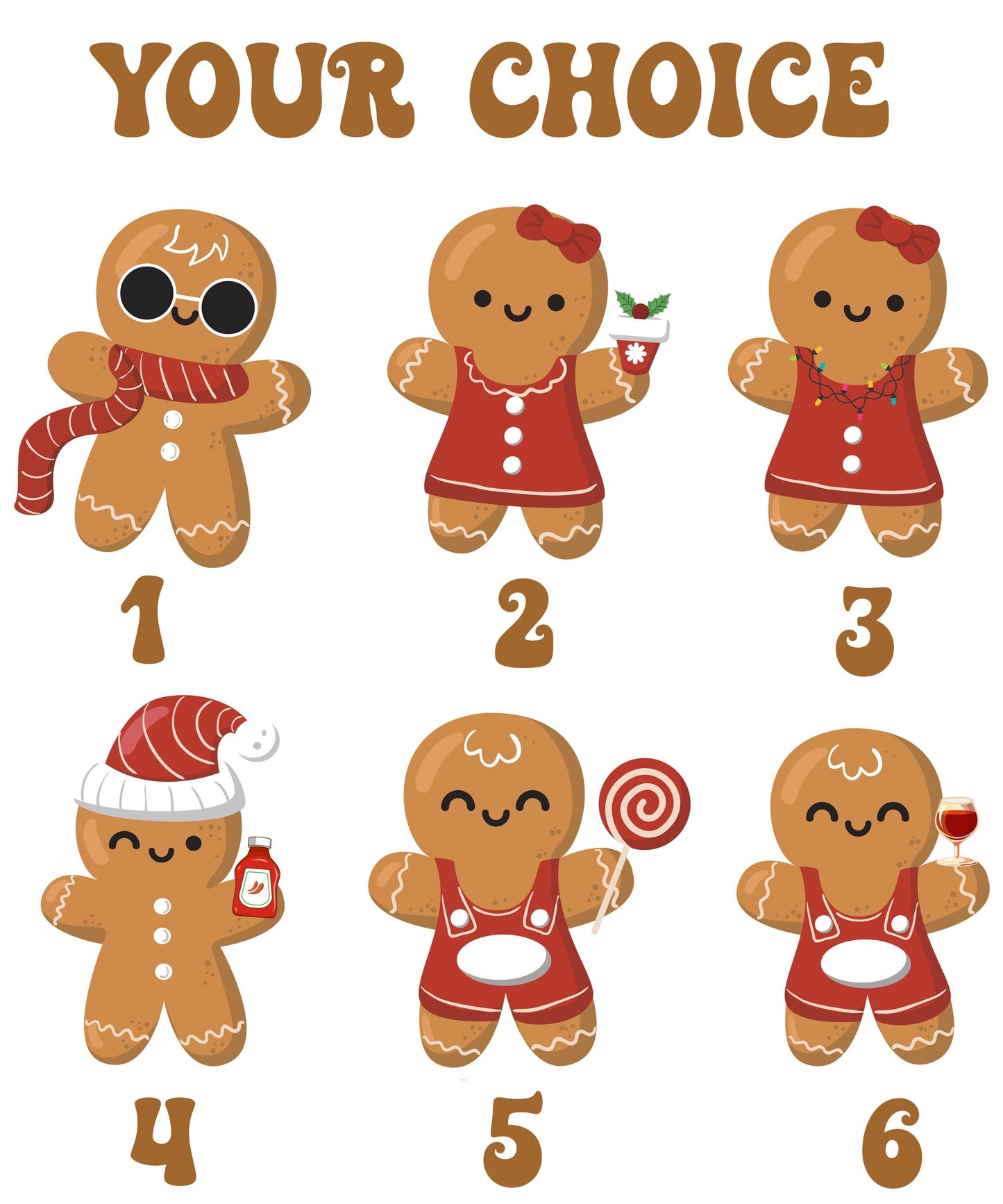 Personalized Gingerbread Family Christmas Sweatshirts Matching Outfits, Mom, Dad & Kids Holiday Sweaters, Vintage Christmas Gift