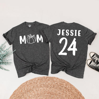 Little Pumpkin 1st Birthday Family Matching Shirts Mom and Baby Fall Outfit Cute Orange-Brown Design Thanksgiving Gift