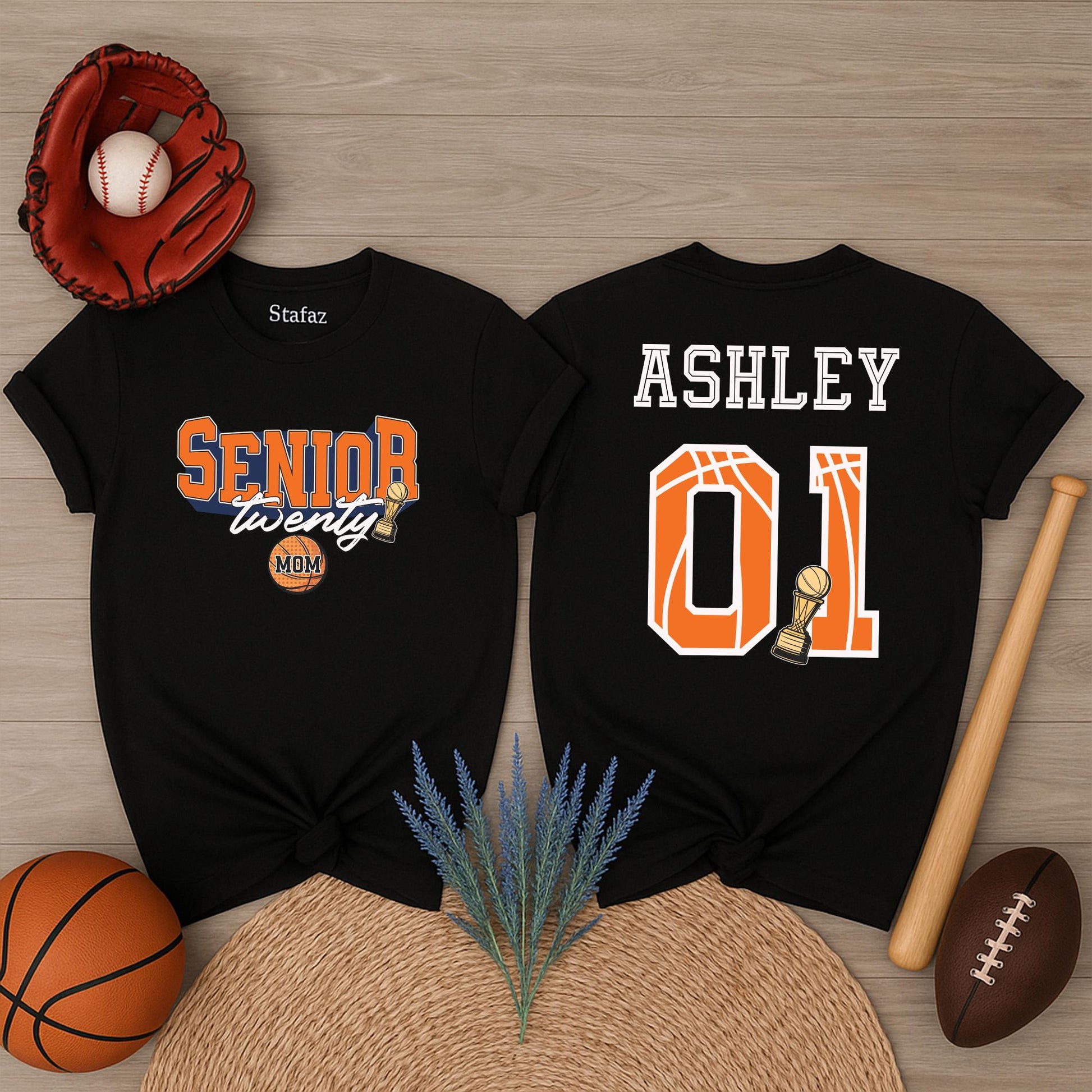 Personalized Class of 2025 Senior Basketball Player Shirt with Custom Name and Number Team Tee Graduation Gift School Spirit Outfit