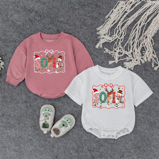 Personalized Sofia's First Christmas Outfit, Custom Name Holiday Baby Sweatshirt Romper, Festive Xmas Letters, Cute Infant Gift, Winter Fun (136 chars)