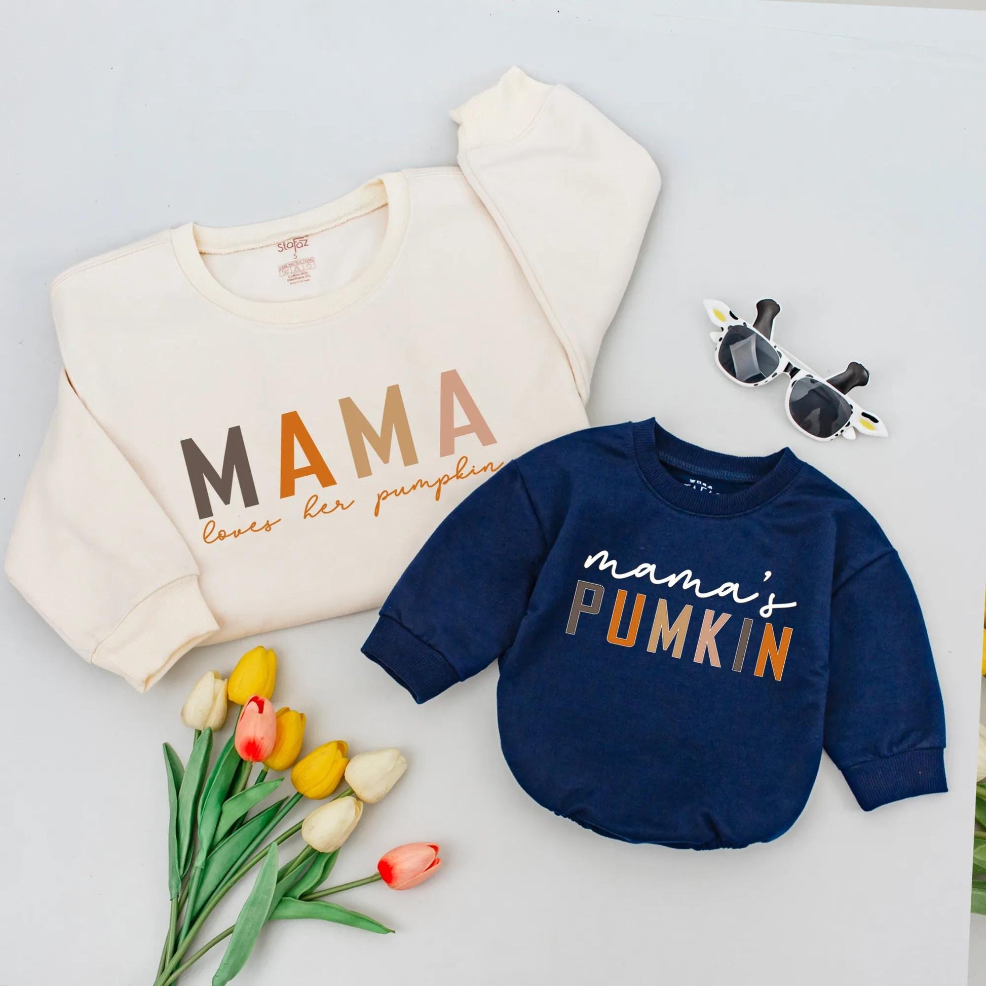 Mama and Me Pumpkin Patch Sweatshirts, Mommy and Me Fall Outfits, Retro Boho Thanksgiving, Kids Fall Sweatshirt, Matching Mamas Pumpkin Shirt 139