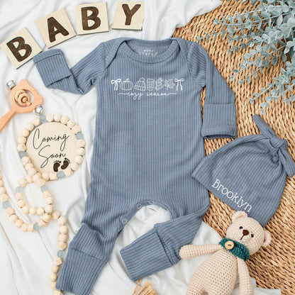 Personalized Thanksgiving Baby Bodysuit Cozy Season Outfit Custom Name Autumn Newborn Clothes Fall Baby Shower Gift Pumpkin Baby Gift 138 Characters