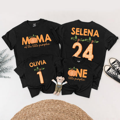 Custom Little Pumpkin 1st Birthday Matching Family Fall Outfit Romper Thanksgiving Gift