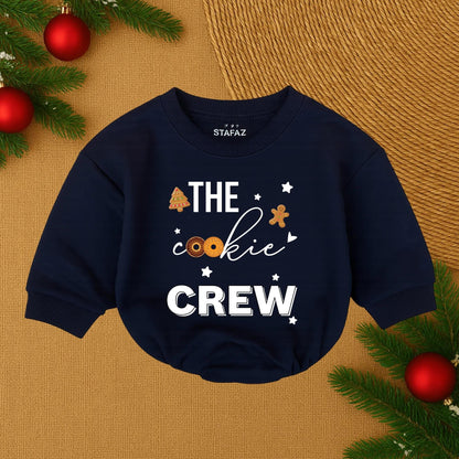 Cookie Crew Christmas Romper Baby Outfit Gingerbread Tree Design Cute Holiday Bodysuit Infant Festive Clothes Gift