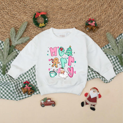 Merry Christmas Bubble Romper for Baby Girl | Cute Holiday Xmas Bodysuit Newborn Toddler Outfit | Christmas Baby Shower Gift
