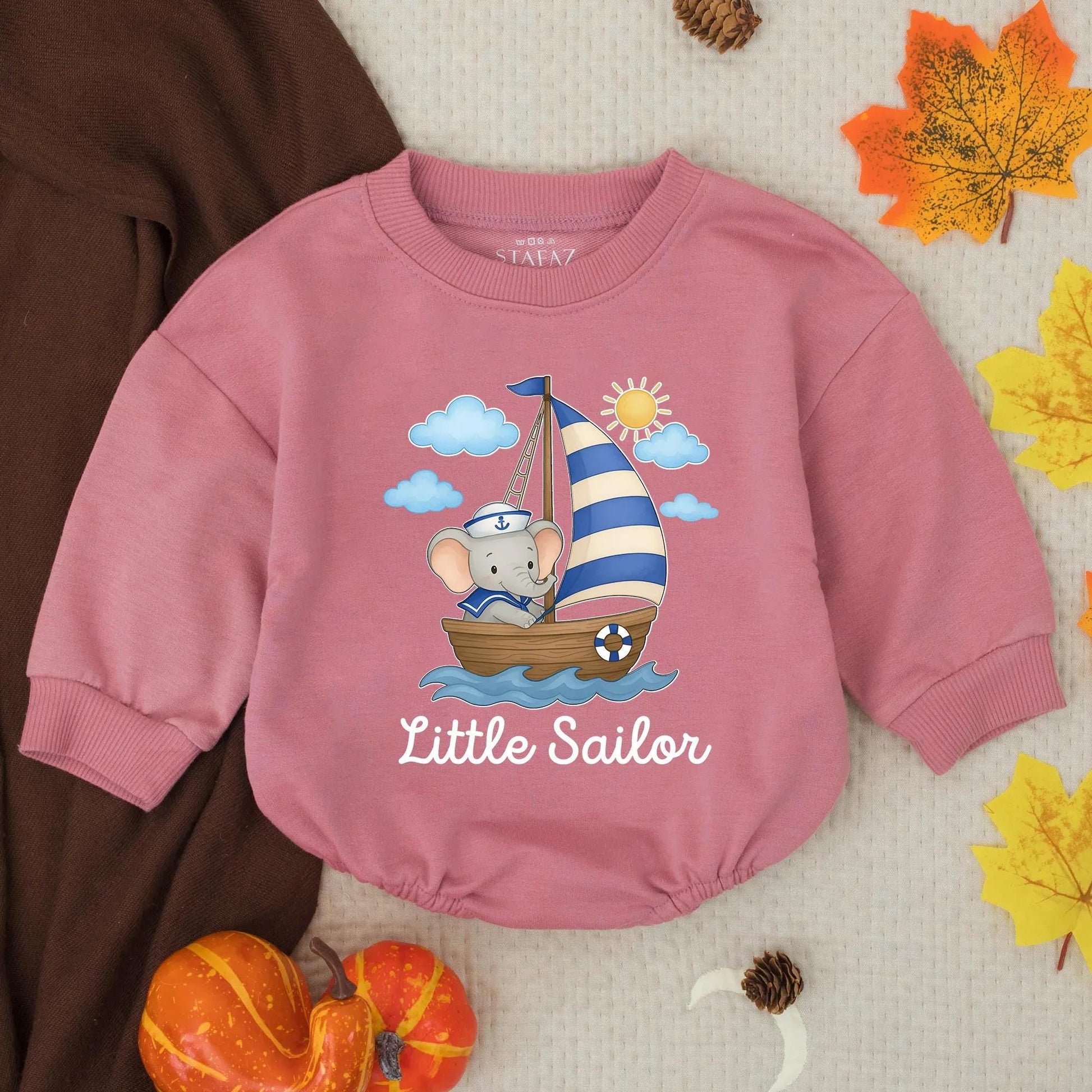 Little Sailor Baby Boy Romper Outfit, Nautical Theme Newborn Gift, Infant Clothes Toddler Boy, Blue Waves, Sailor Hat, Baby Shower Gift